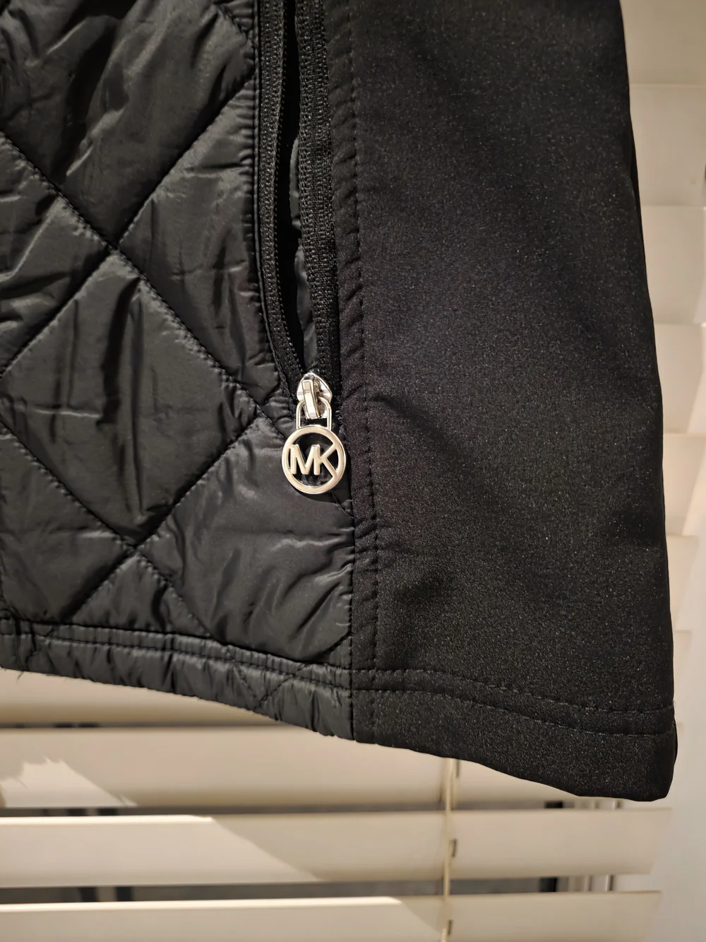 Michael Kors Black Quilted Hooded Vest - Picture 3 of 6